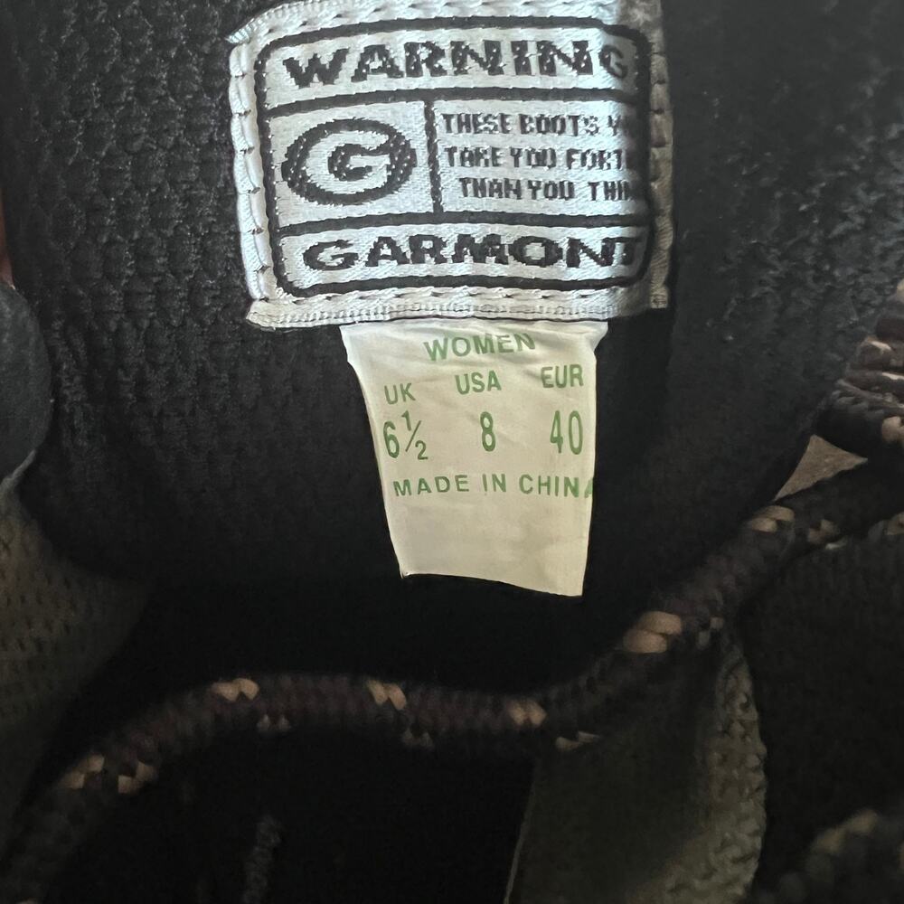 Garmont Lace Up Suede Hiking Boots Women Size 8 - Picture 11 of 15